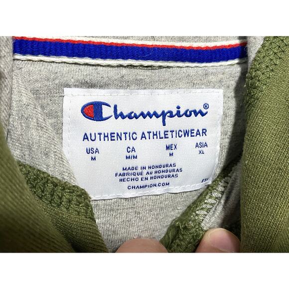 Champion Embroidered Logo Hoodie Sweatshirt Mens M Athleisure Activewear Comfort - Picture 6 of 7